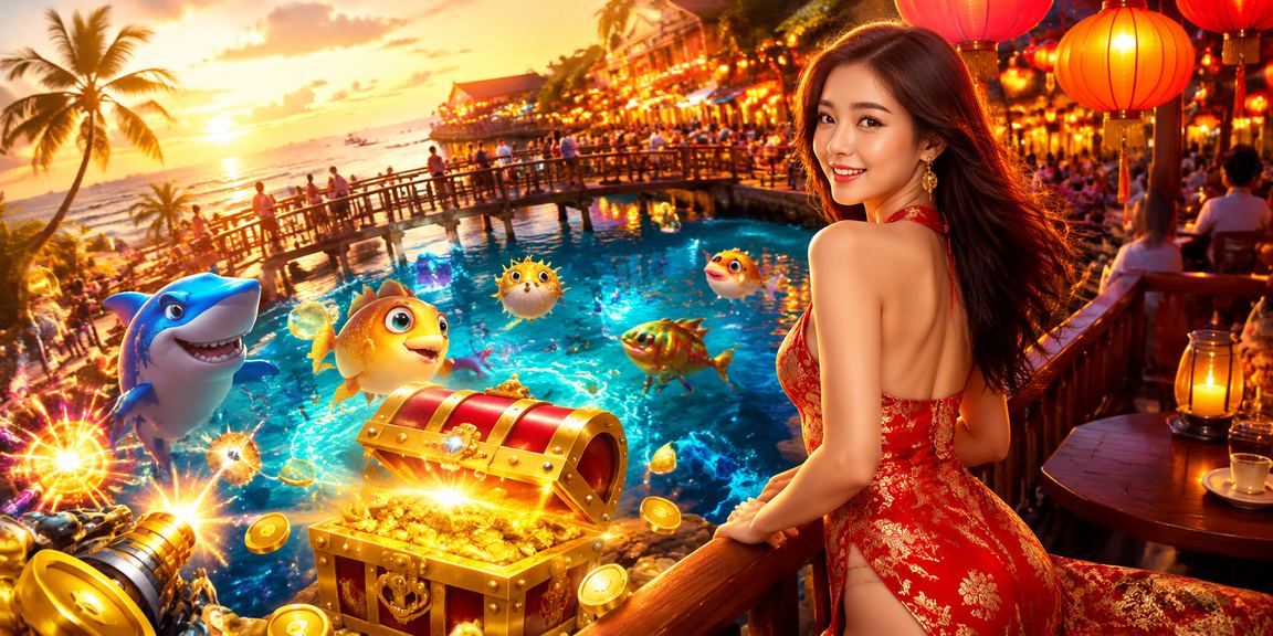 Không gian thư giãn tại Hội An – người dùng trải nghiệm trò chơi trực tuyến phong cách High Roller