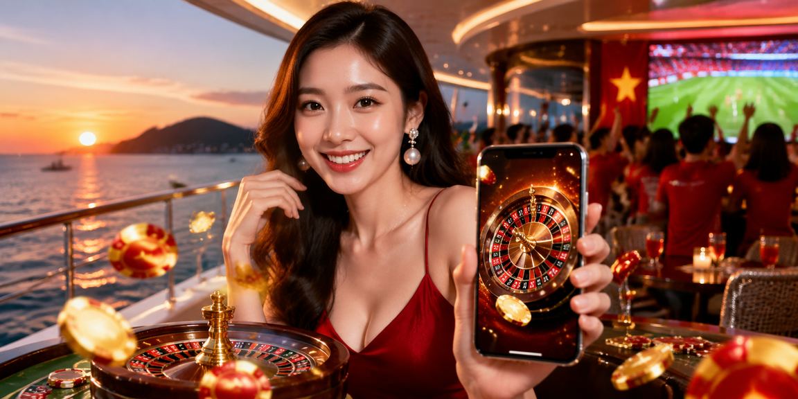 Người dùng tại Vũng Tàu xem kèo và thưởng thức cà phê buổi sáng